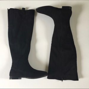 ID Required Black Suede Knee High Boots 💕